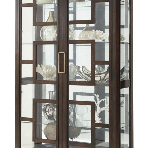 Wooden Curio Buffets With Two Glass Doors (Photo 4 of 20)