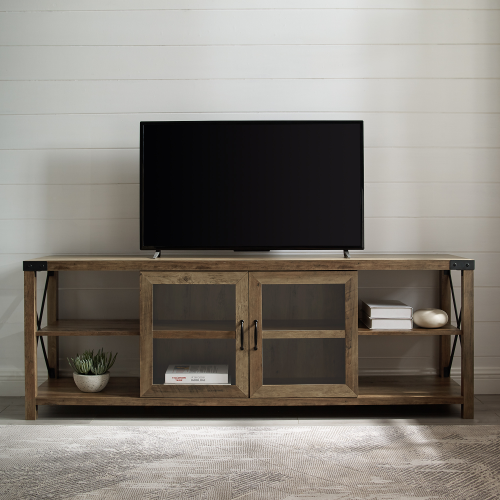 Woven Paths Franklin Grooved Two-Door Tv Stands (Photo 6 of 20)