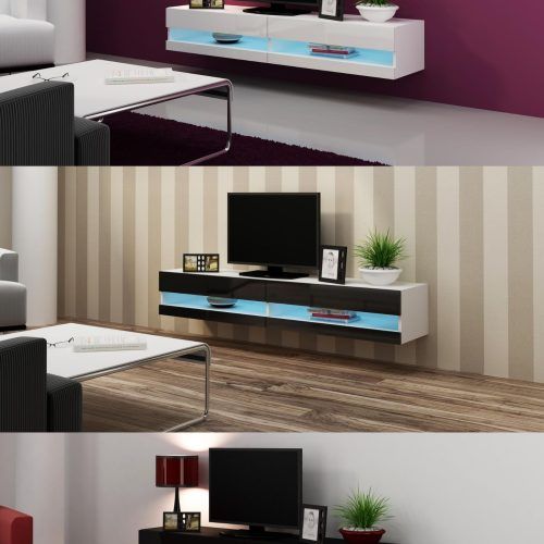 Galicia 180Cm Led Wide Wall Tv Unit Stands (Photo 13 of 20)