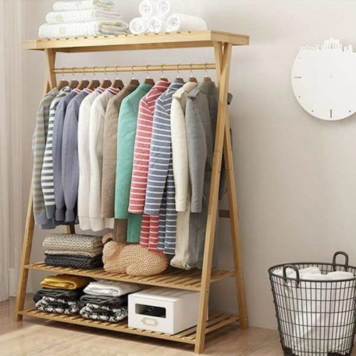 Wardrobes With Cover Clothes Rack (Photo 4 of 20)