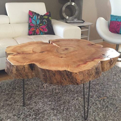 Oak Wood And Metal Legs Coffee Tables (Photo 2 of 20)