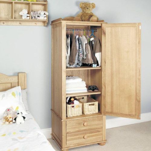 Single Oak Wardrobes With Drawers (Photo 19 of 20)