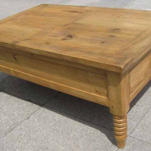 Square Pine Coffee Tables (Photo 17 of 20)