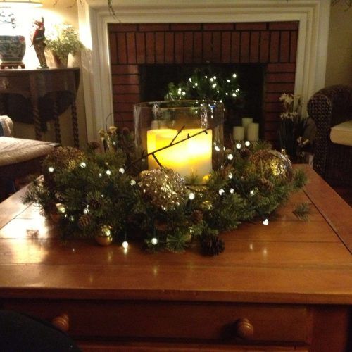 Rustic Christmas Coffee Table Decors (Photo 5 of 20)