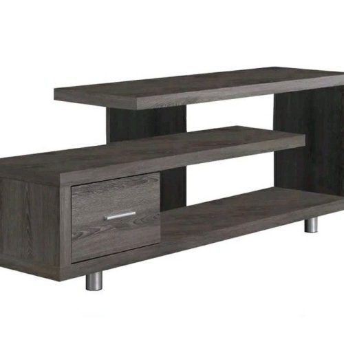 Techni Mobili 53" Driftwood Tv Stands In Grey (Photo 1 of 20)