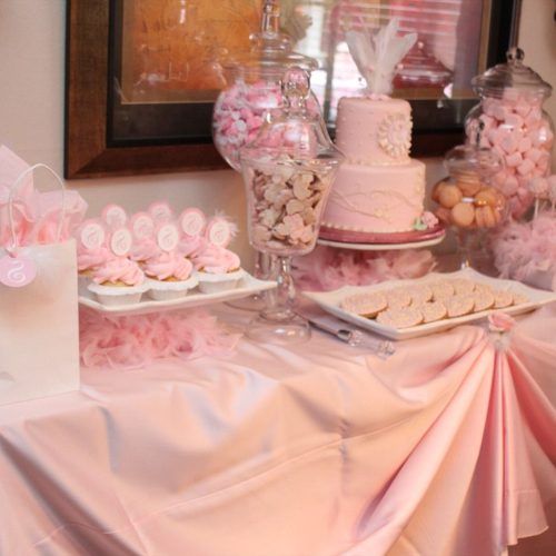 Pink And White Geometric Buffets (Photo 4 of 20)