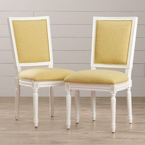 Magnolia Home Emery Ivory Burlap Side Chairs (Photo 15 of 20)