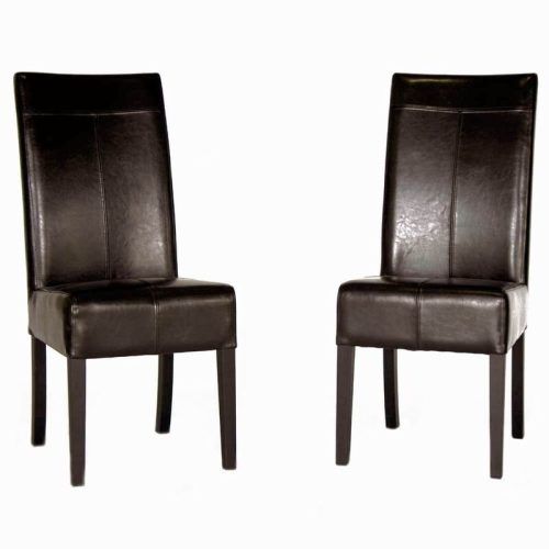 High Back Leather Dining Chairs (Photo 1 of 20)