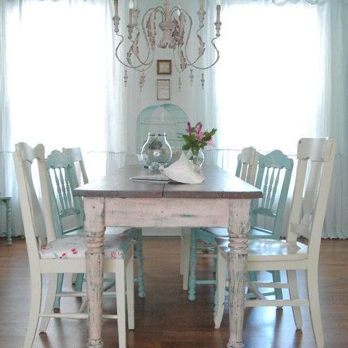 Shabby Chic Dining Sets (Photo 3 of 20)