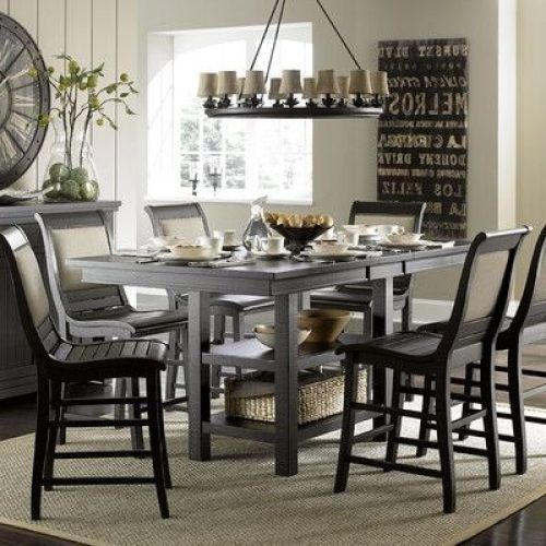 Caira Black 7 Piece Dining Sets With Arm Chairs & Diamond Back Chairs (Photo 2 of 20)