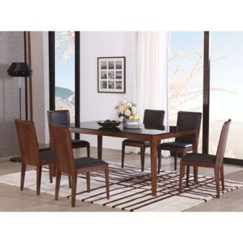 Laurent 7 Piece Rectangle Dining Sets With Wood And Host Chairs (Photo 9 of 20)