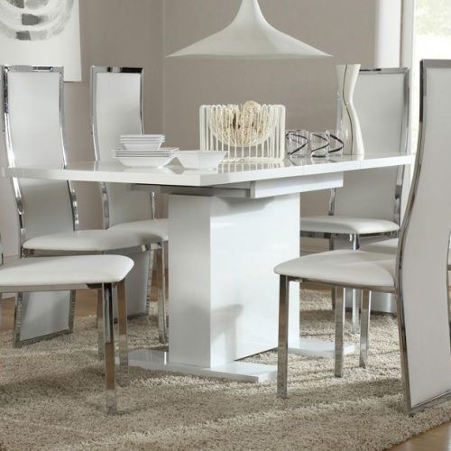White Gloss Dining Room Tables (Photo 20 of 20)