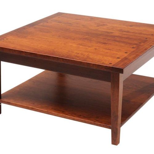 Square Wooden Coffee Table (Photo 3 of 20)