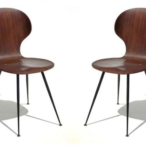Plywood & Metal Brown Dining Chairs (Photo 1 of 20)