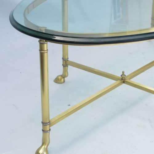 Glass And Gold Oval Coffee Tables (Photo 17 of 20)
