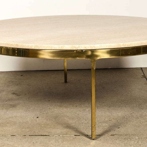Antique Brass Aluminum Round Coffee Tables (Photo 7 of 20)