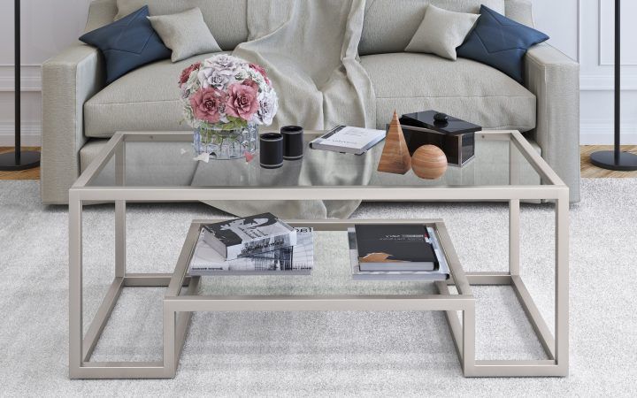  Best 20+ of Athena Glam Geometric Coffee Tables