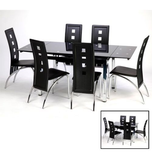 Black Extendable Dining Tables Sets (Photo 15 of 20)