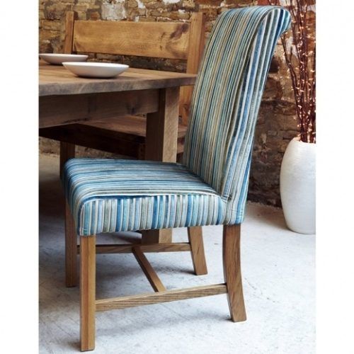 Blue Stripe Dining Chairs (Photo 2 of 20)