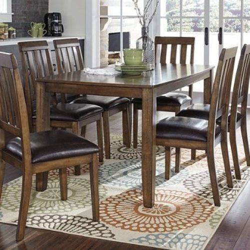 Chandler 7 Piece Extension Dining Sets With Fabric Side Chairs (Photo 17 of 20)