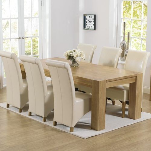 Chunky Solid Oak Dining Tables And 6 Chairs (Photo 12 of 20)
