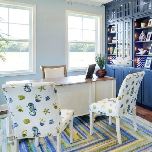 Nautical Blue Side Chairs (Photo 8 of 20)