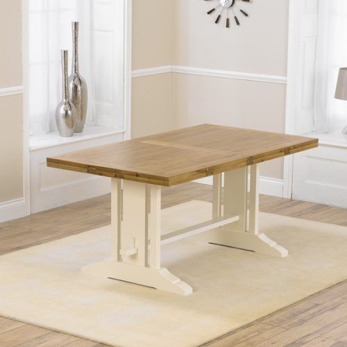 Cream And Wood Dining Tables (Photo 14 of 20)