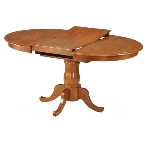 Round Pedestal Dining Tables With One Leaf (Photo 20 of 20)