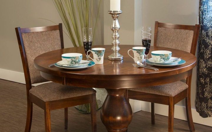 20 Collection of Gaspard Maple Solid Wood Pedestal Dining Tables