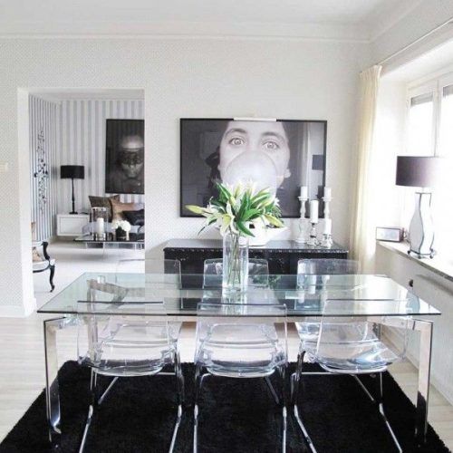 White Glass Dining Tables And Chairs (Photo 20 of 20)