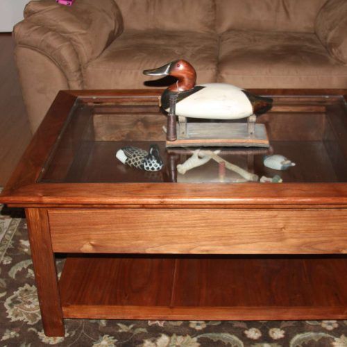 Glass Top Display Coffee Tables With Drawers (Photo 16 of 20)