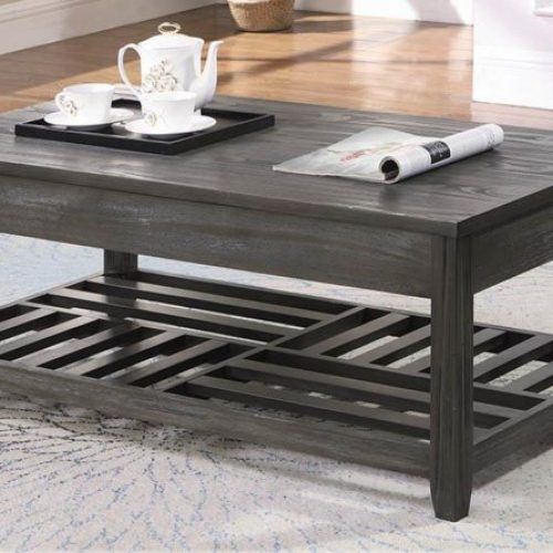 Gray Driftwood Storage Coffee Tables (Photo 3 of 20)