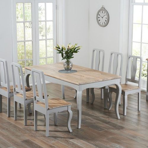 Jaxon Grey 6 Piece Rectangle Extension Dining Sets With Bench & Wood Chairs (Photo 17 of 20)