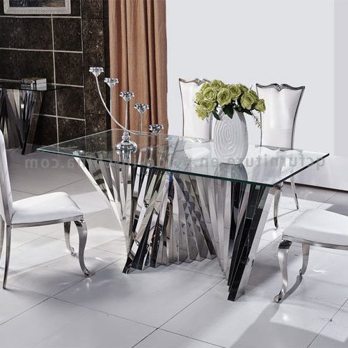 Mirror Glass Dining Tables (Photo 10 of 20)