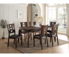 20 Best Caira Black 7 Piece Dining Sets with Upholstered Side Chairs