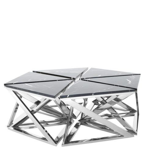 Silver Stainless Steel Coffee Tables (Photo 15 of 20)