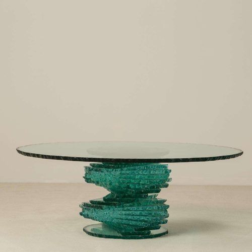 Spiral Glass Coffee Table (Photo 3 of 20)