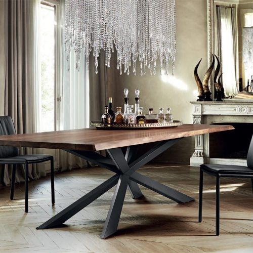 Dining Tables With Metal Legs Wood Top (Photo 7 of 20)