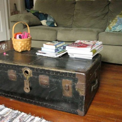Steamer Trunk Stainless Steel Coffee Tables (Photo 20 of 20)