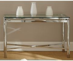 2024 Latest Strick & Bolton Jules Chrome and Glass Coffee Tables