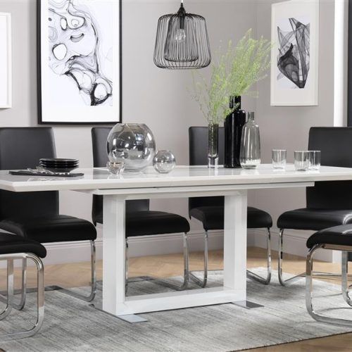 Black Gloss Dining Tables And 6 Chairs (Photo 8 of 20)