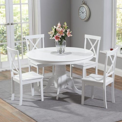 White Circle Dining Tables (Photo 16 of 20)