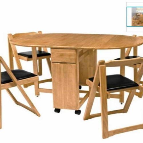 Black Folding Dining Tables And Chairs (Photo 4 of 20)