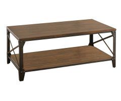 The 20 Best Collection of Carbon Loft Fischer Brown Solid Birch and Iron Rustic Coffee Tables