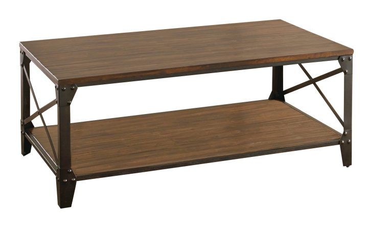 The 20 Best Collection of Carbon Loft Fischer Brown Solid Birch and Iron Rustic Coffee Tables