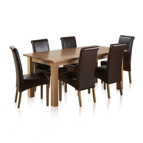 Solid Oak Dining Tables And 6 Chairs (Photo 17 of 20)