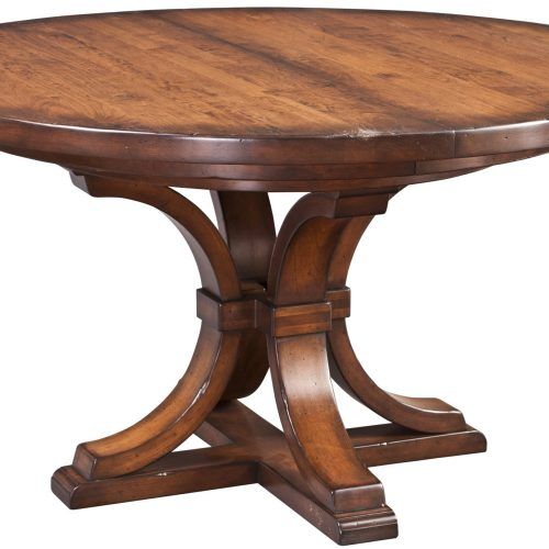 Geneve Maple Solid Wood Pedestal Dining Tables (Photo 7 of 20)