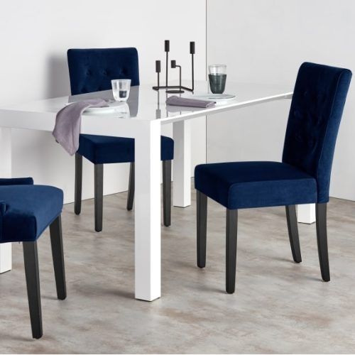 Dining Chairs With Blue Loose Seat (Photo 1 of 20)