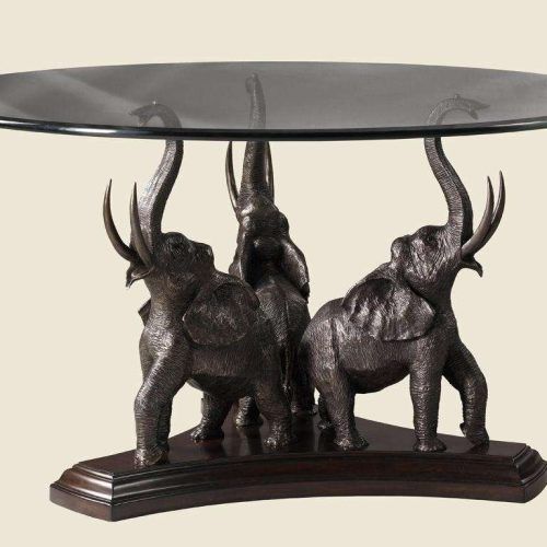 Elephant Glass Top Coffee Tables (Photo 3 of 20)