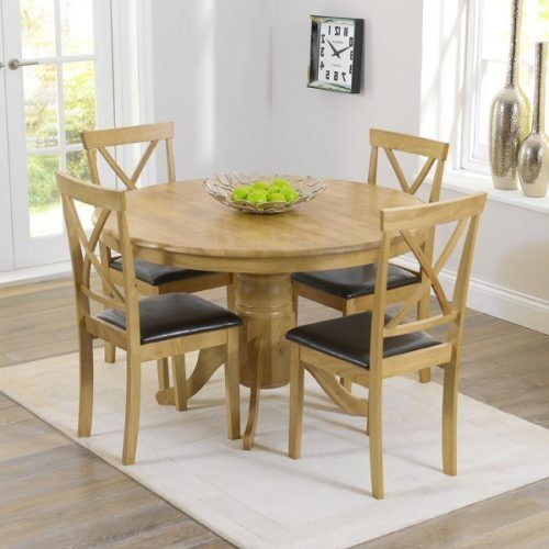 Oak Dining Tables And 4 Chairs (Photo 5 of 20)